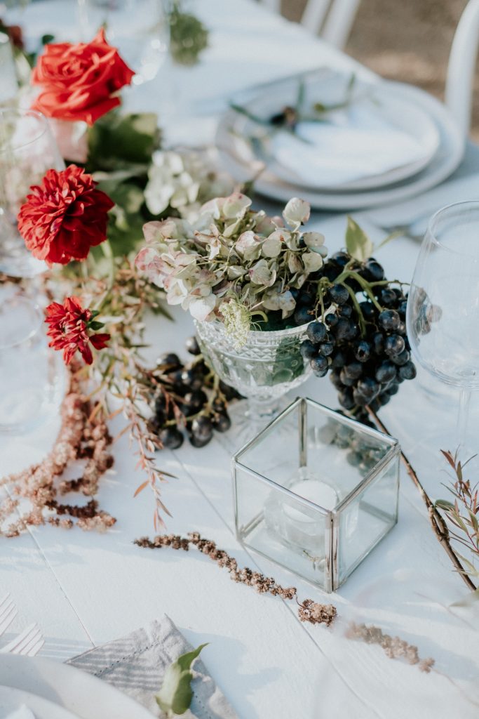Winter styled tablescape at byronviewfarm