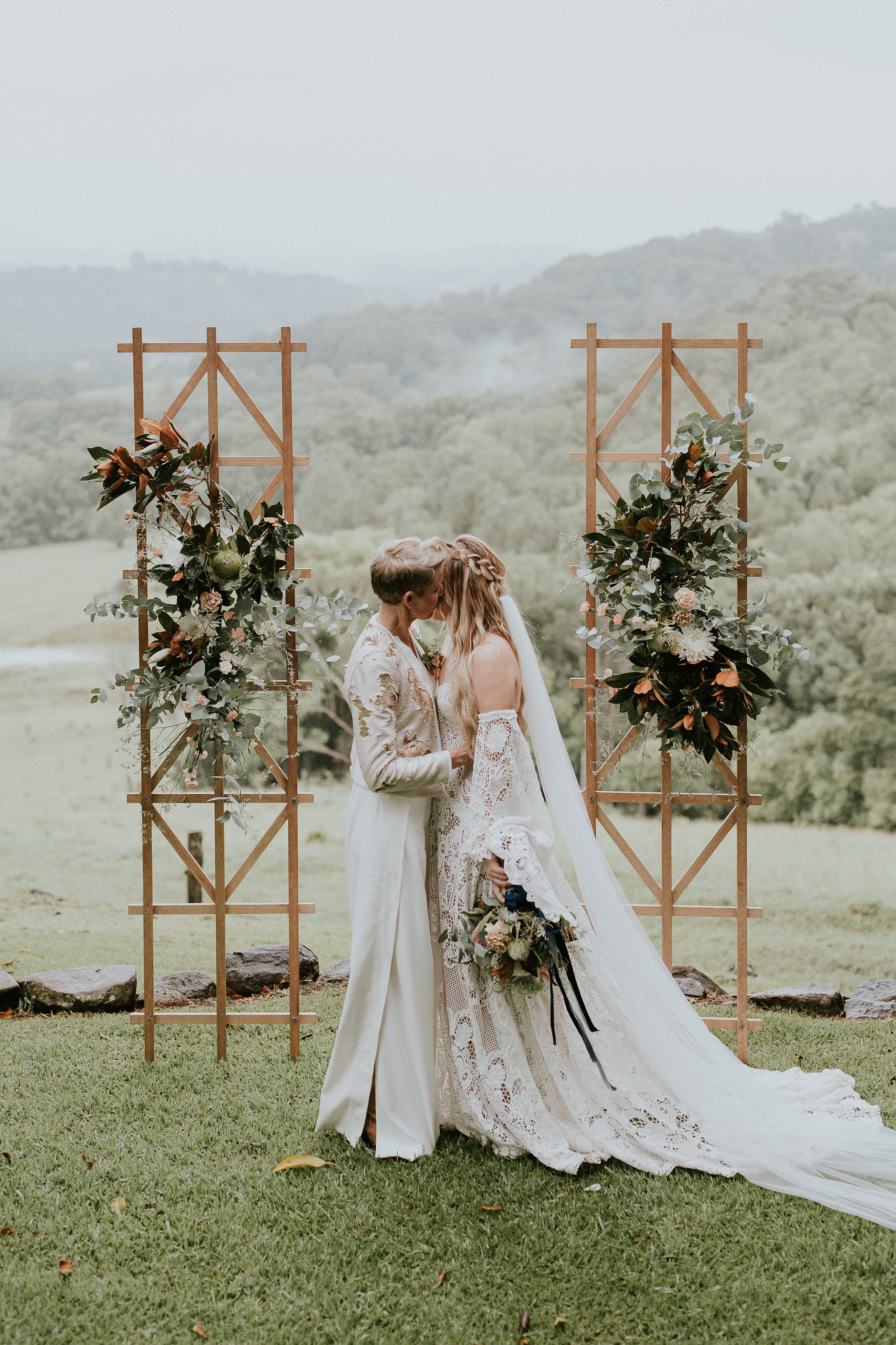 Real Wedding // Heather & Kate's Earth House Wedding - Byron Bay Weddings